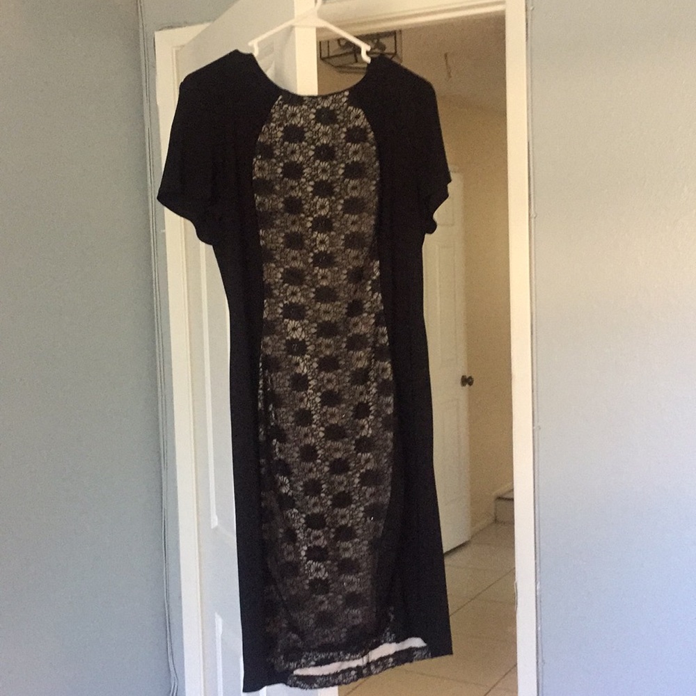 R & M Richards black dress